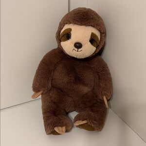 Aurora Softie Sloth 14 inch Plush Three Toed Weighted Bottom Brown White Cuddly